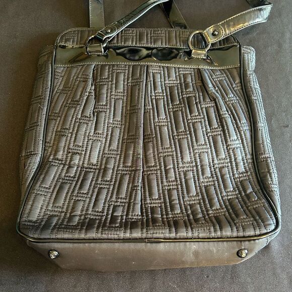 Vera Bradley Black Quilted Tote Bag - Picture 6 of 10